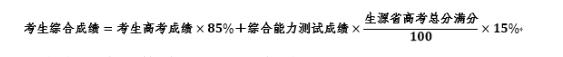 考生綜合成績合成辦法