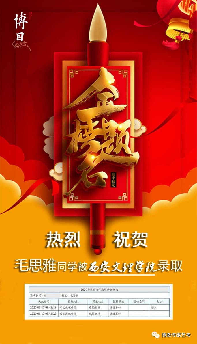 春華秋實(shí)，博恩藝考傳媒專業(yè)喜報(bào)連連！