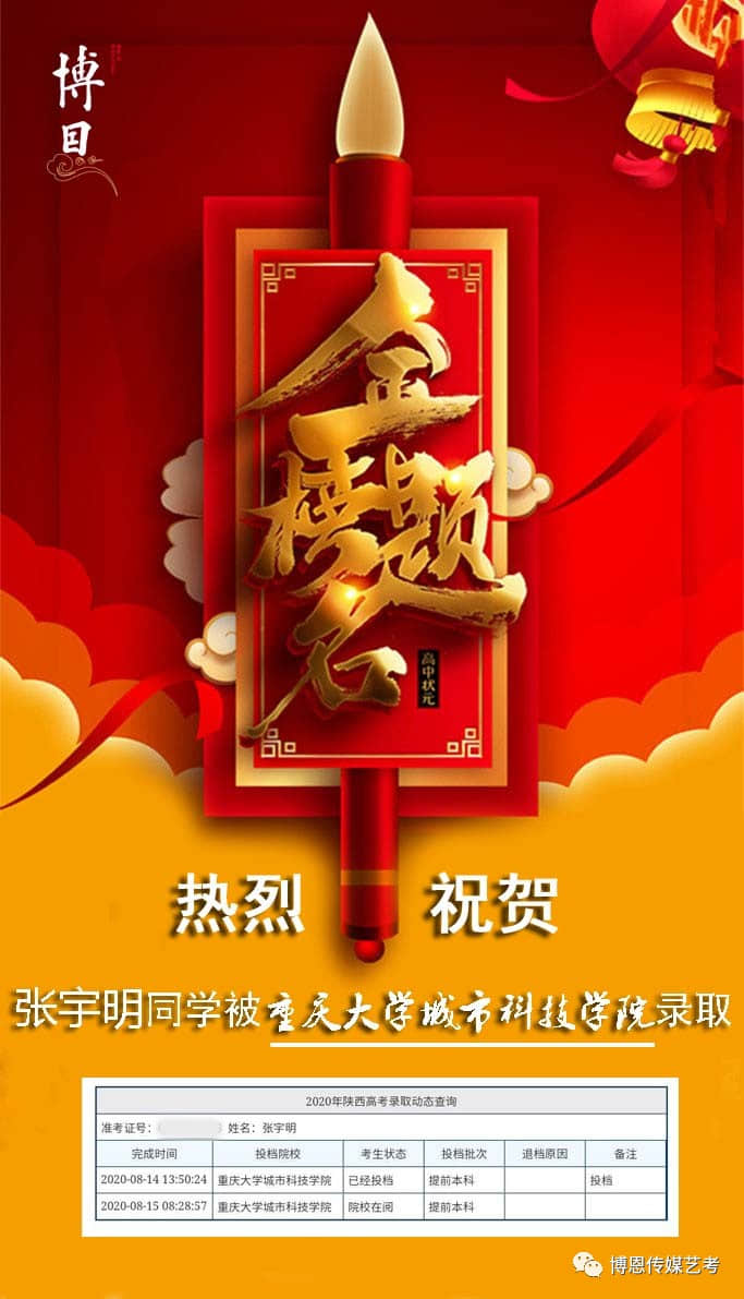 春華秋實(shí)，博恩藝考傳媒專業(yè)喜報(bào)連連！