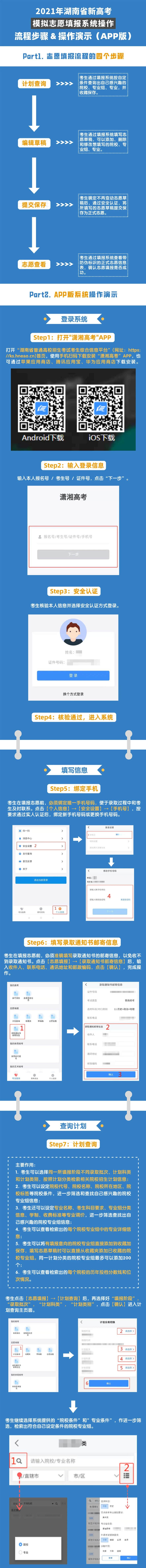 2021年湖南省新高考志愿填報(bào)系統(tǒng)APP版操作指南1