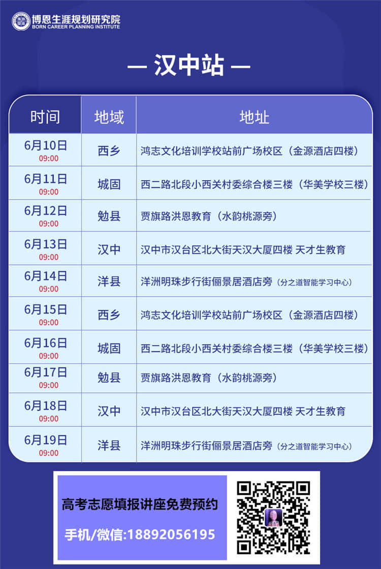 2021年陜西漢中高考志愿填報(bào)講座