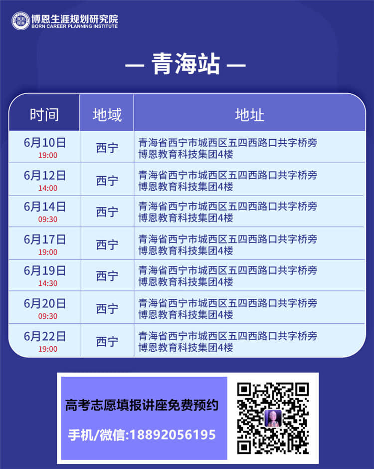 2021年青海西寧高考志愿填報(bào)講座
