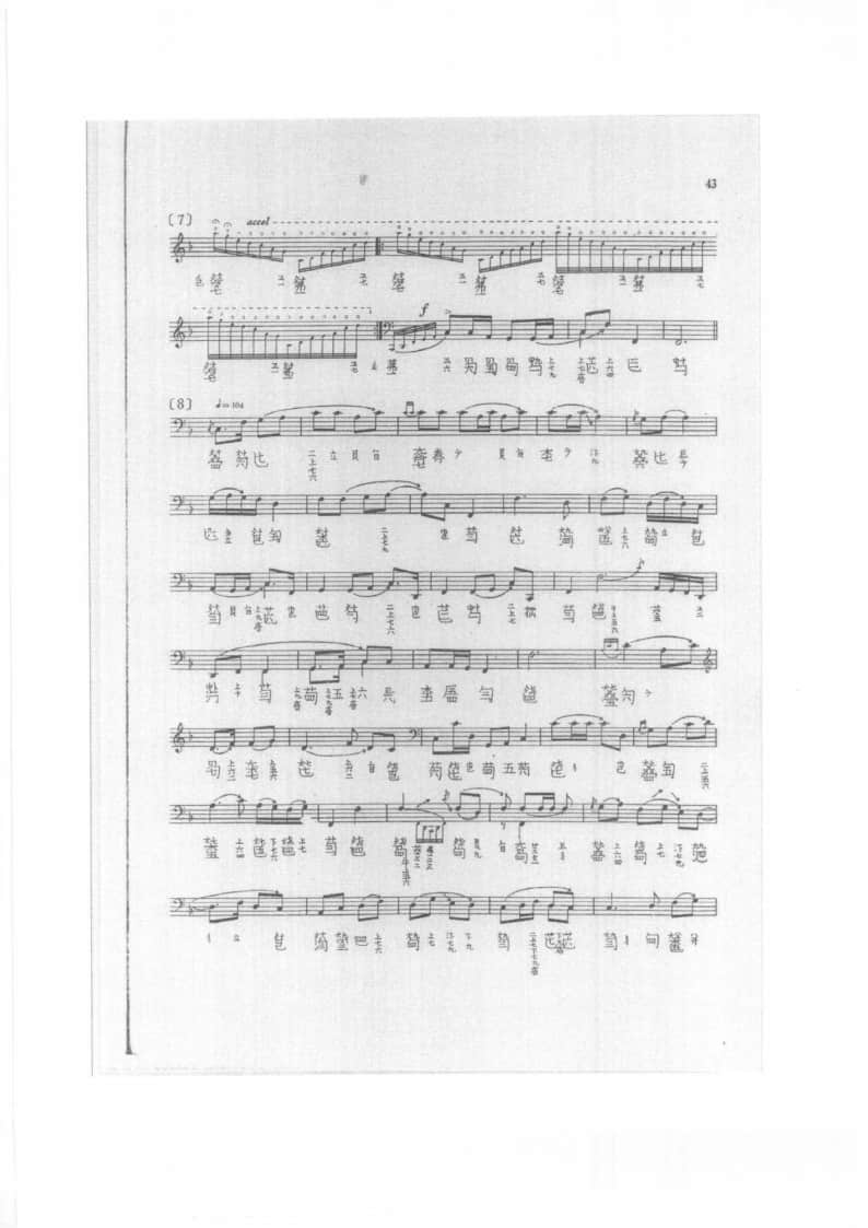 2021年中央音樂學(xué)院民樂系校考復(fù)試規(guī)定曲目彈撥II組古琴-《流水》