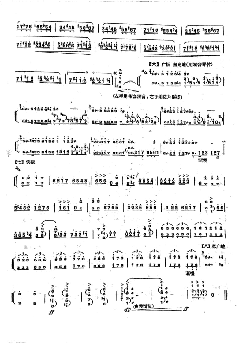 2021年中央音樂(lè)學(xué)院民樂(lè)系?？紡?fù)試規(guī)定曲目彈撥II組揚(yáng)琴-《林沖夜奔》
