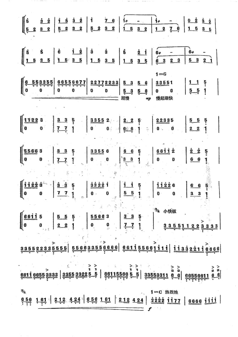 2021年中央音樂(lè)學(xué)院民樂(lè)系?？紡?fù)試規(guī)定曲目彈撥II組揚(yáng)琴-《林沖夜奔》