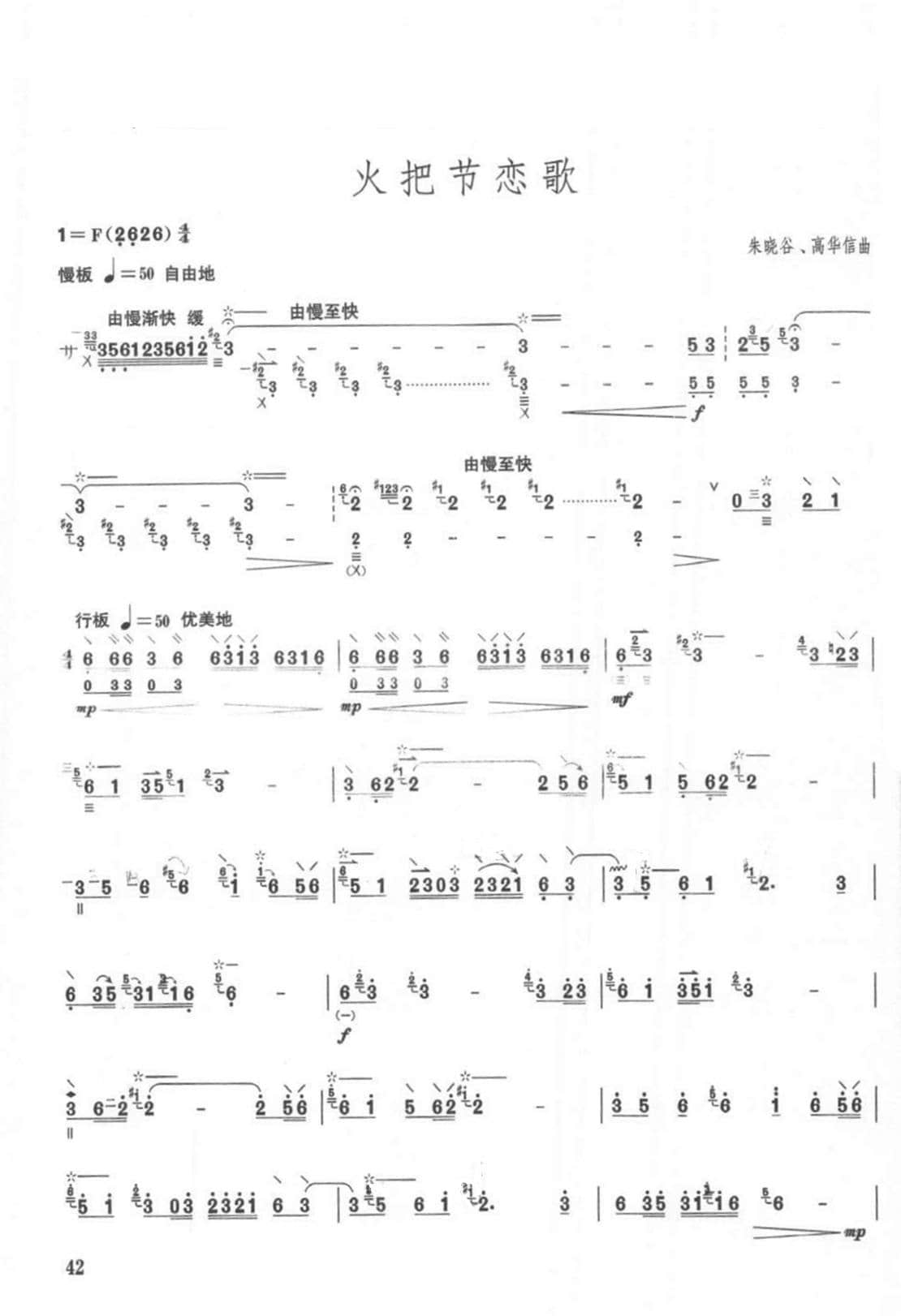 2021年中央音樂(lè)學(xué)院民樂(lè)系?？紡?fù)試曲目彈撥I組柳琴-《火把節(jié)戀歌