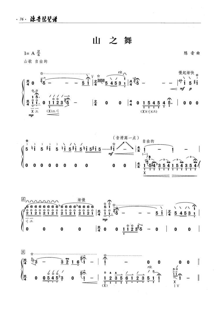 2021年中央音樂(lè)學(xué)院民樂(lè)系?？紡?fù)試曲目彈撥I組琵琶-《山之舞》
