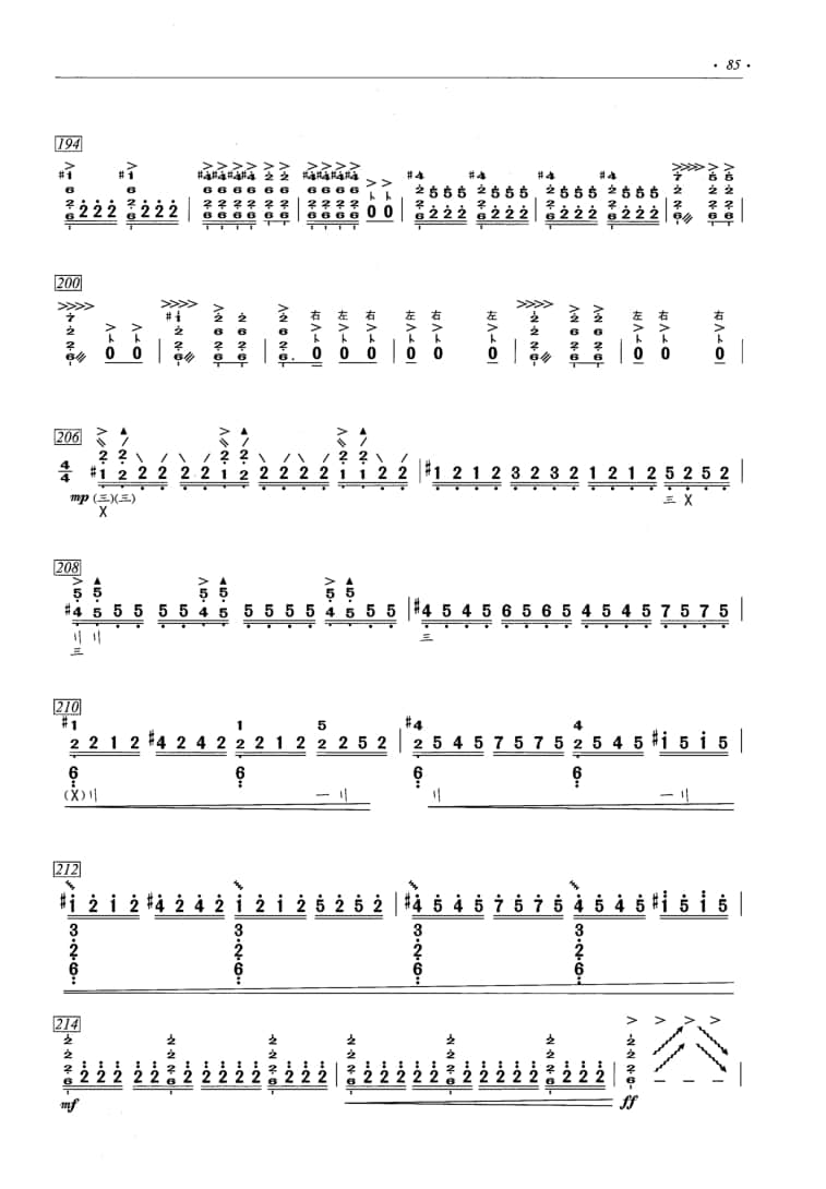 2021年中央音樂(lè)學(xué)院民樂(lè)系校考復(fù)試曲目彈撥I組琵琶-《山之舞》