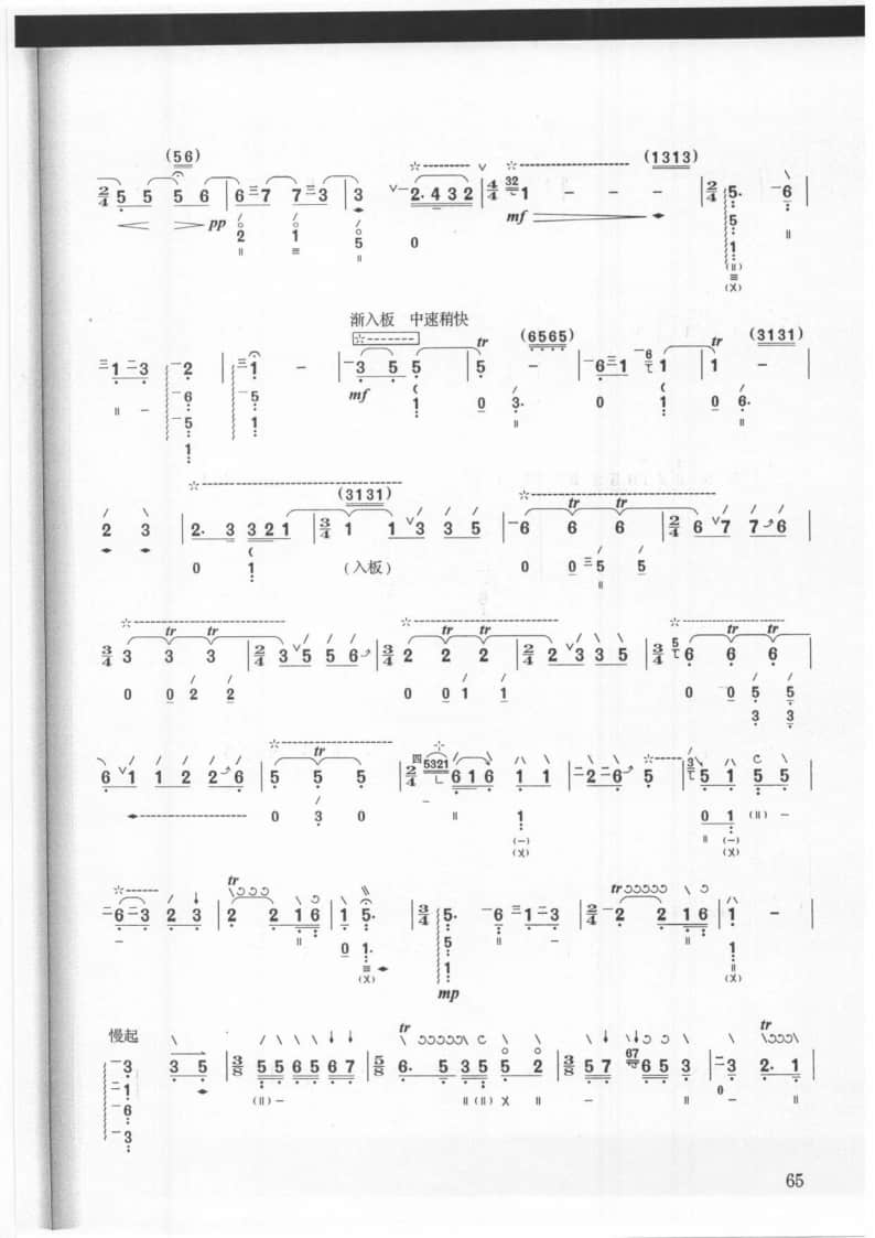 2021年中央音樂學(xué)院民樂系校考復(fù)試曲目彈撥I組琵琶-《天鵝》