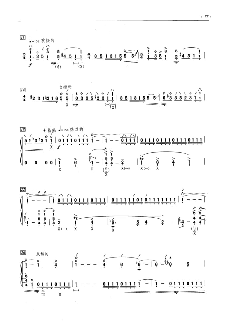 2021年中央音樂(lè)學(xué)院民樂(lè)系?？紡?fù)試曲目彈撥I組琵琶-《山之舞》