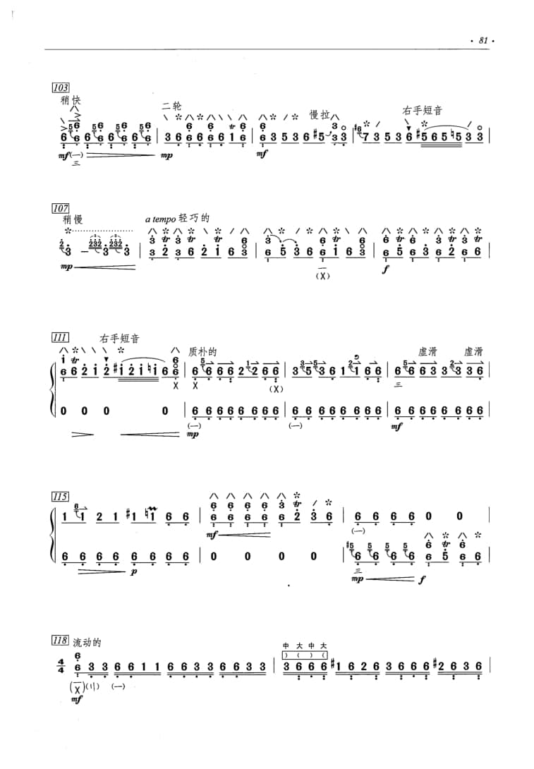 2021年中央音樂(lè)學(xué)院民樂(lè)系校考復(fù)試曲目彈撥I組琵琶-《山之舞》