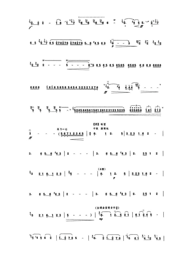 2021年中央音樂學院民樂系?？紡驮嚽抗軜方M笛子-《走西口》