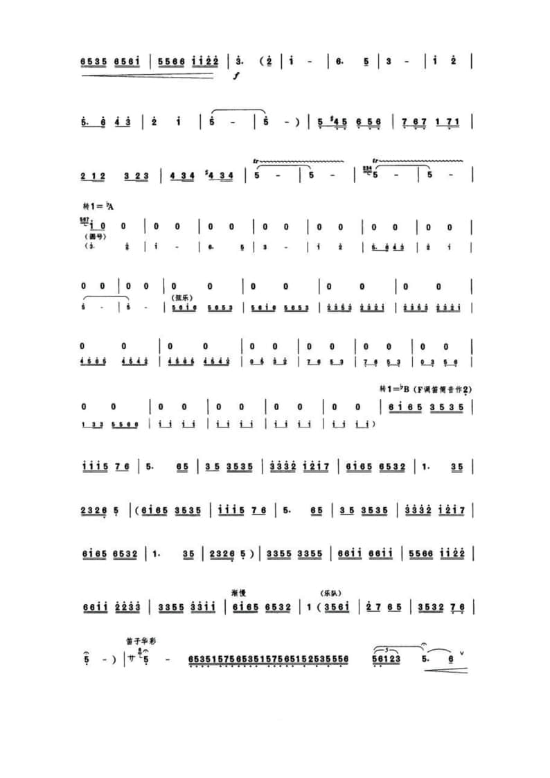 2021年中央音樂學院民樂系校考復試曲目管樂組笛子-《走西口》
