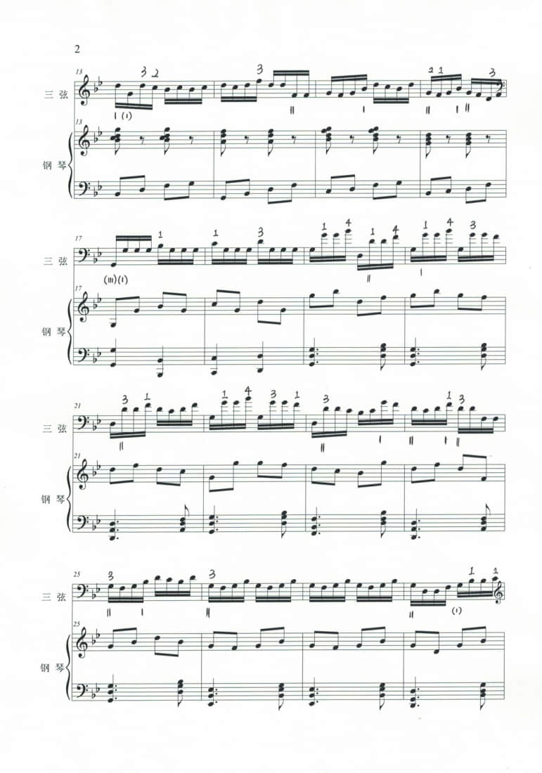 2021年中央音樂(lè)學(xué)院民樂(lè)系校考復(fù)試曲目彈撥I組三弦-《歡樂(lè)的牧民》