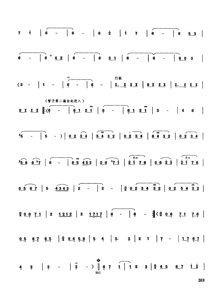 2021年中央音樂學(xué)院民樂系校考復(fù)試曲目管樂組管子-《絲綢之路幻想組曲》V樂章_龜茲舞_