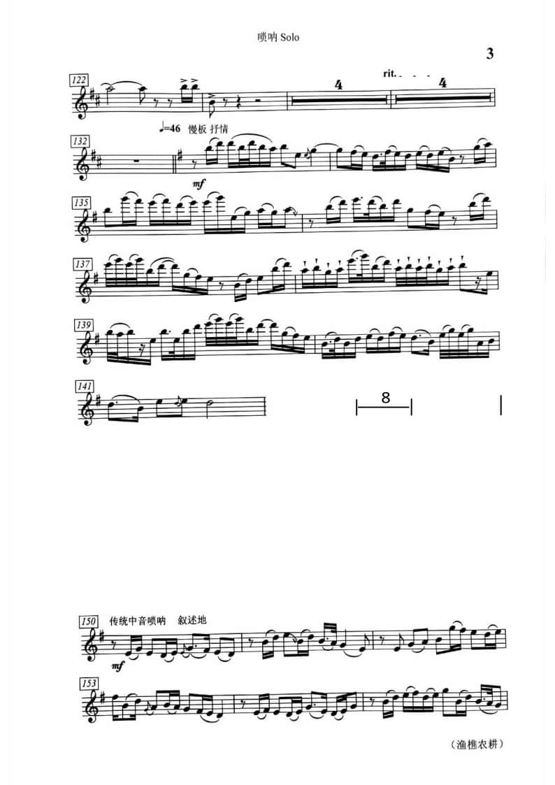 2021年中央音樂學(xué)院民樂系?？紡?fù)試曲目管樂組嗩吶-《漁樵農(nóng)耕》