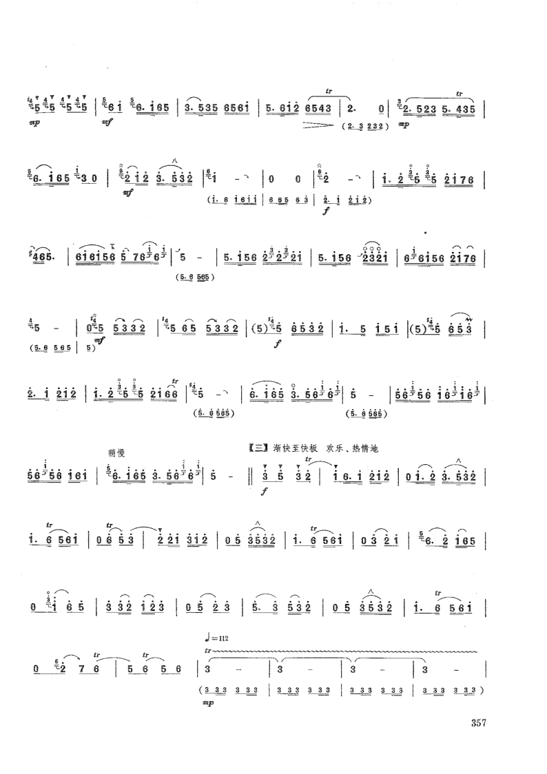2021年中央音樂學(xué)院民樂系校考復(fù)試曲目管樂組嗩吶-《一枝花》