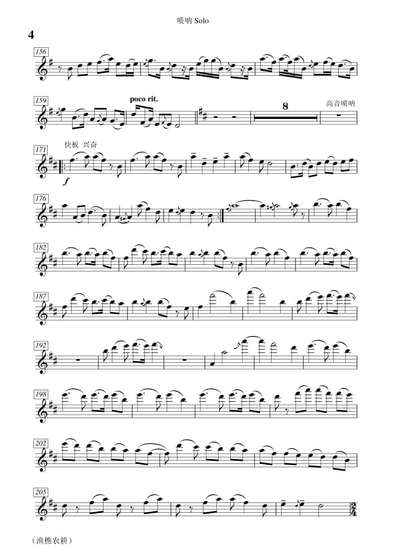 2021年中央音樂學(xué)院民樂系?？紡?fù)試曲目管樂組嗩吶-《漁樵農(nóng)耕》