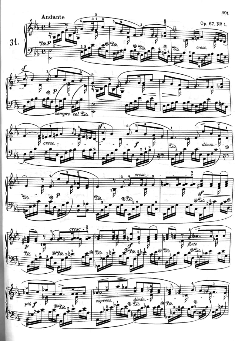 門德爾松無詞歌-2020年中央音樂學(xué)院音樂教育學(xué)院招生鋼琴曲目(外國作品)