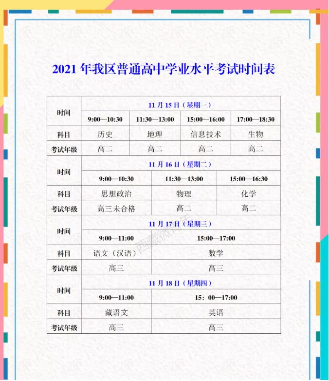 西藏：2021年普通高中學(xué)業(yè)水平考試報名階段工作順利結(jié)束