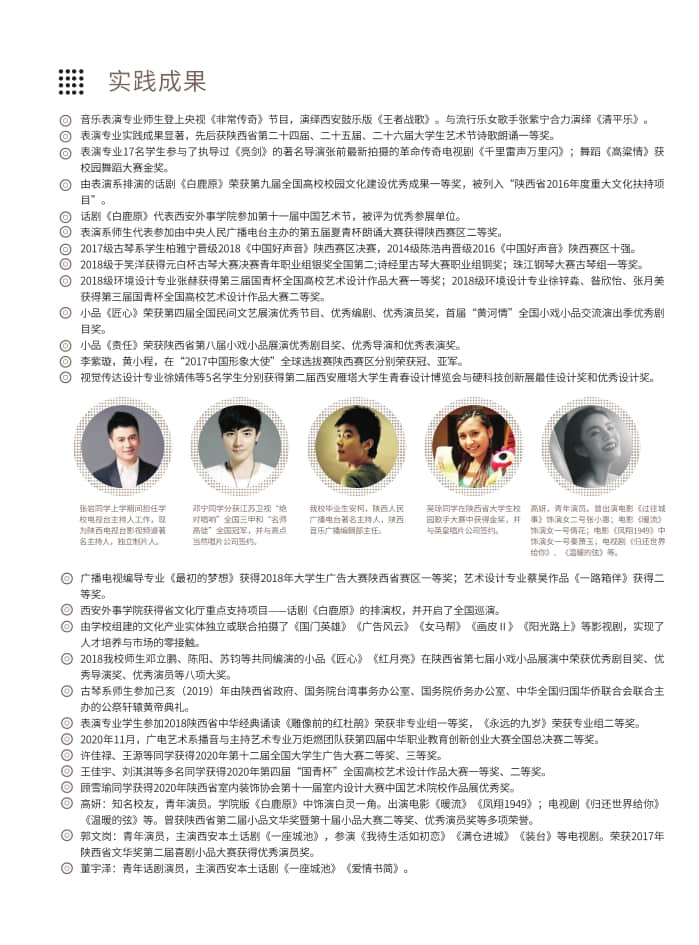 西安外事學院2022年藝術類招生簡章