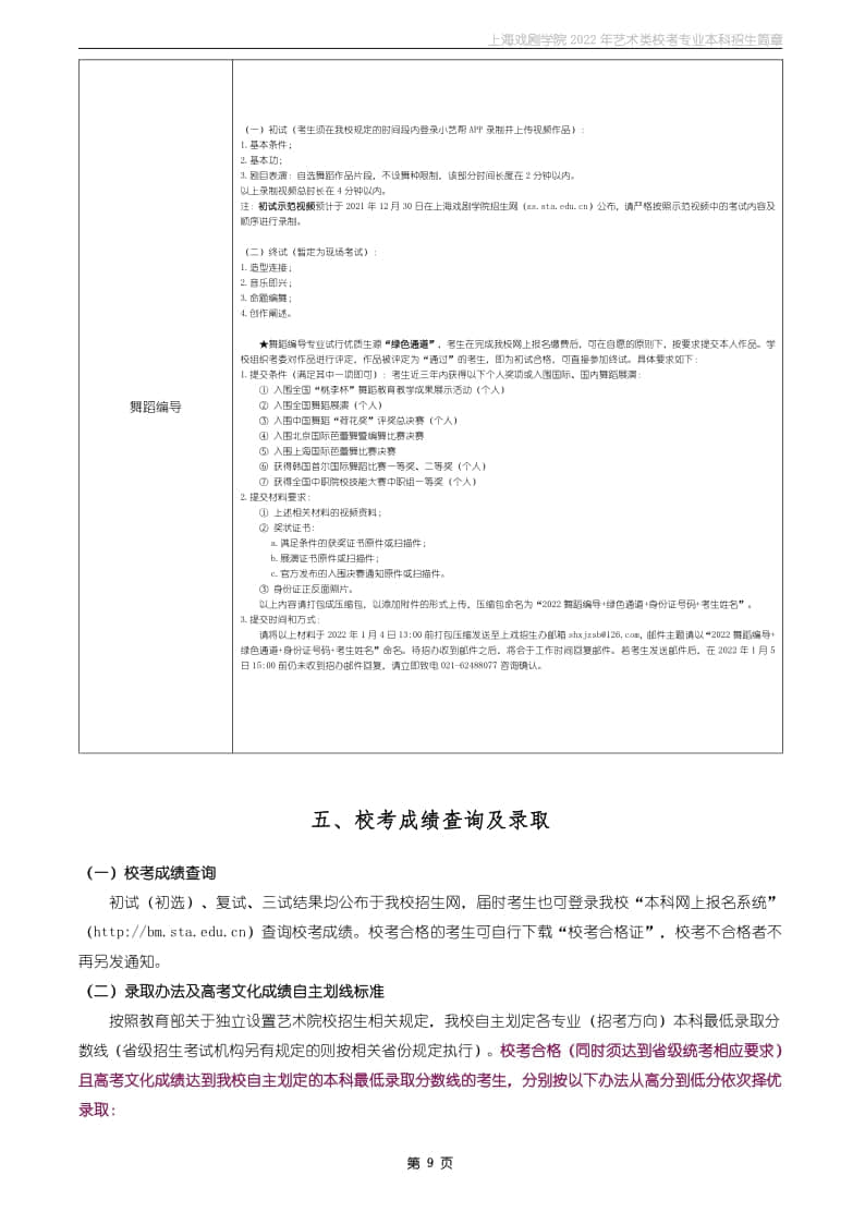 各專業(yè)（招考方向）考試時(shí)間、形式、地點(diǎn)