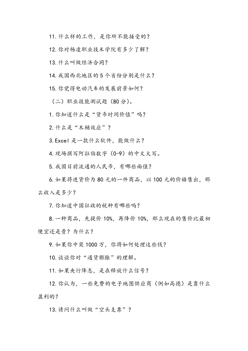 電子商務(wù)單招考什么