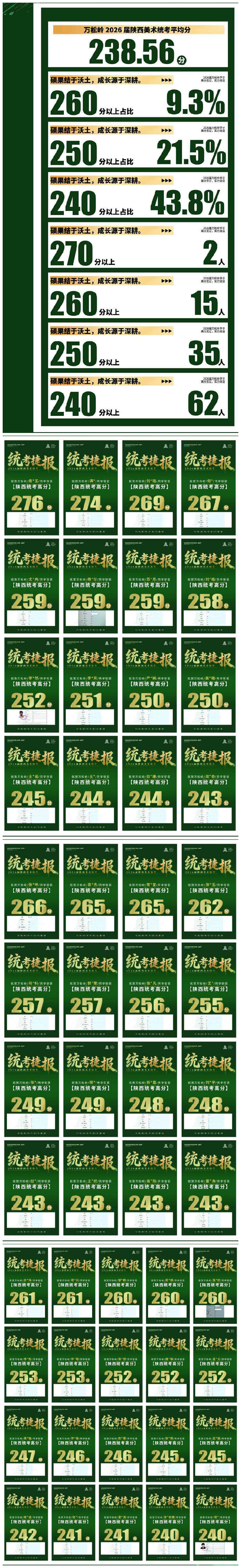 西安博恩(萬(wàn)松嶺)美術(shù)藝考培訓(xùn)往屆成績(jī)展示